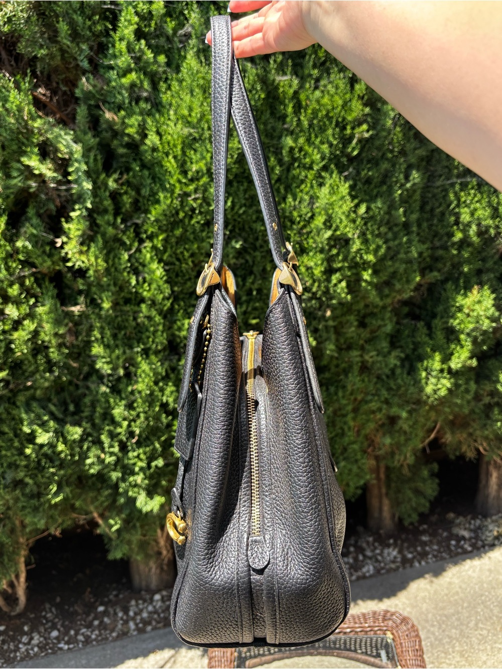 Coach Lori Shoulder bag - black pebbled leather - Picture 5 of 9